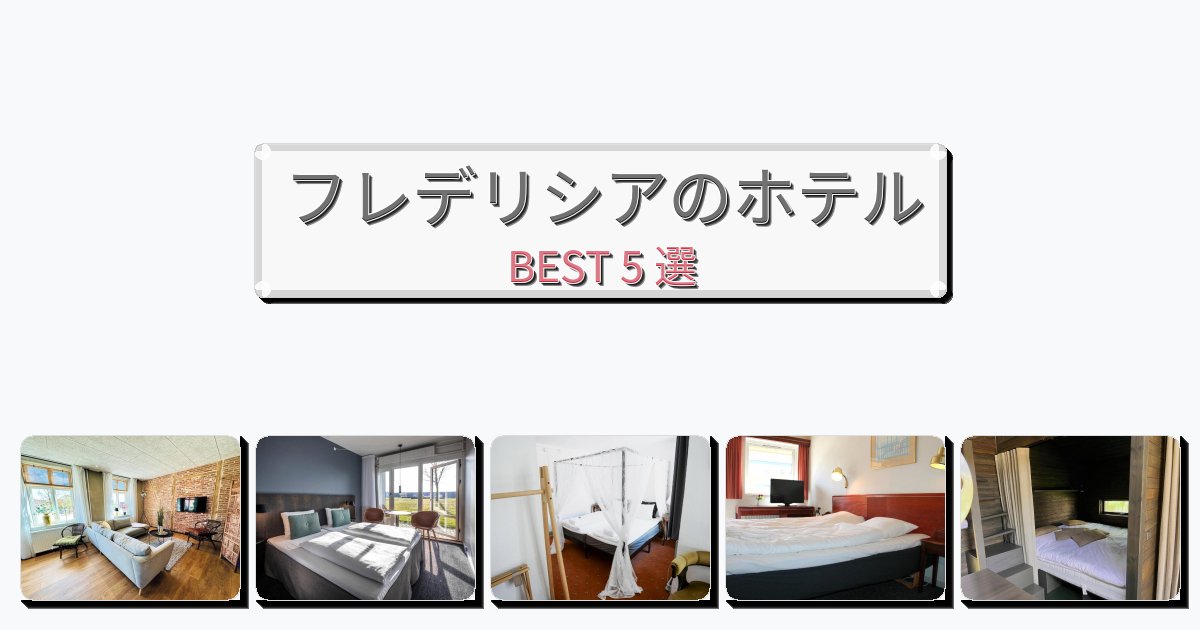 ビジネス旅行者向けのフレデリシアホテルおすすめBEST5選【宿泊者レビュー付き】