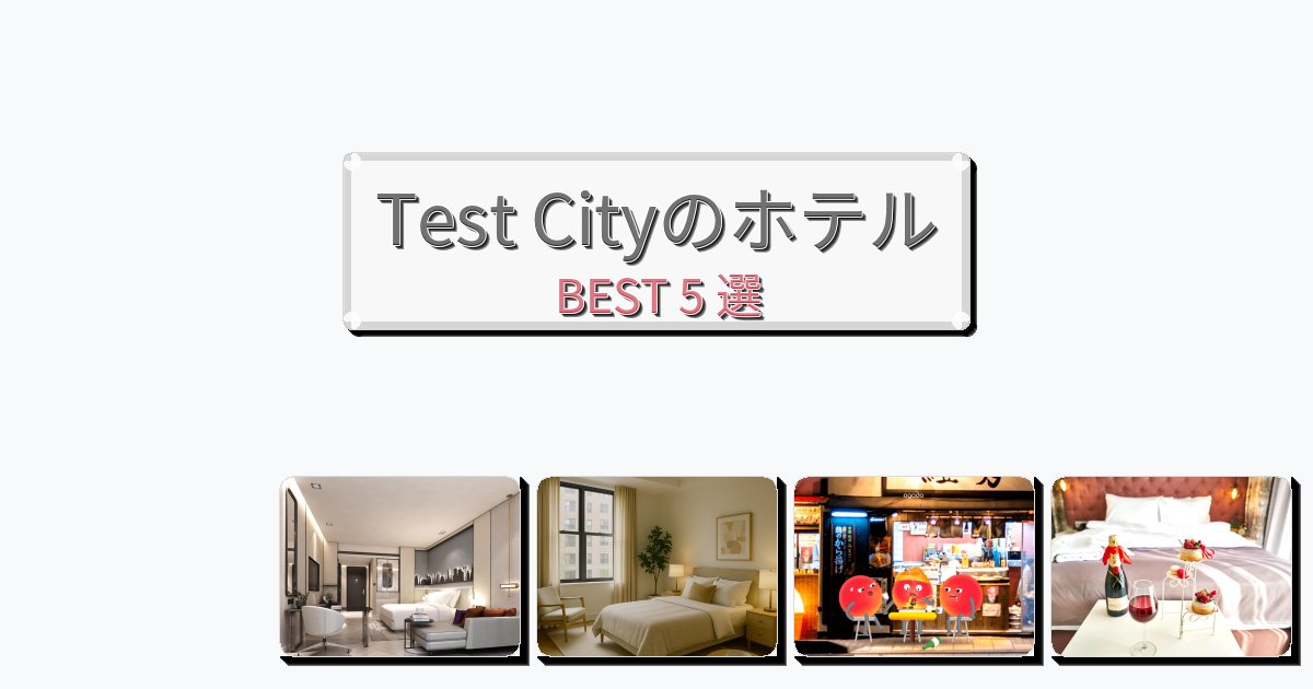 雰囲気の良いTest CityホテルおすすめBEST5選【宿泊者レビュー付き】